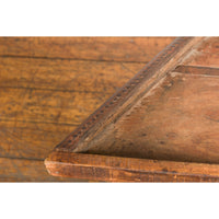 Indian 19th Century Wood Bullock Cart Made into a Coffee Table with Iron Details