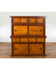 Japanese Taishō Mizuya Dansu Kitchen Two Toned Cabinet with Sliding Doors-8. Asian & Chinese Furniture, Art, Antiques, Vintage Home Décor for sale at FEA Home