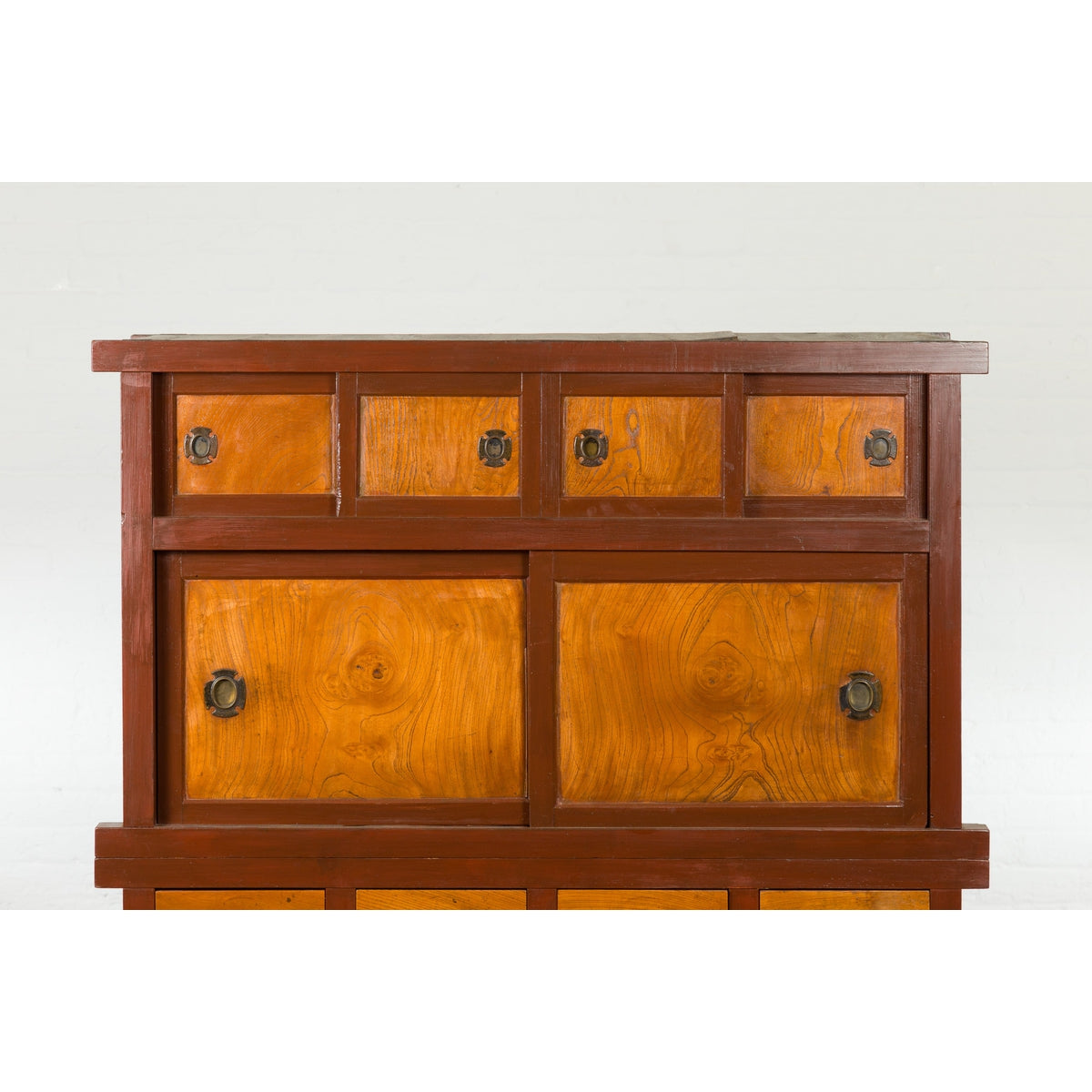 Japanese Taishō Mizuya Dansu Kitchen Two Toned Cabinet with Sliding Doors-9. Asian &amp; Chinese Furniture, Art, Antiques, Vintage Home Décor for sale at FEA Home