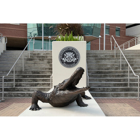 Large Bronze Walking Alligator Statue-7. Asian & Chinese Furniture, Art, Antiques, Vintage Home Décor for sale at FEA Home
