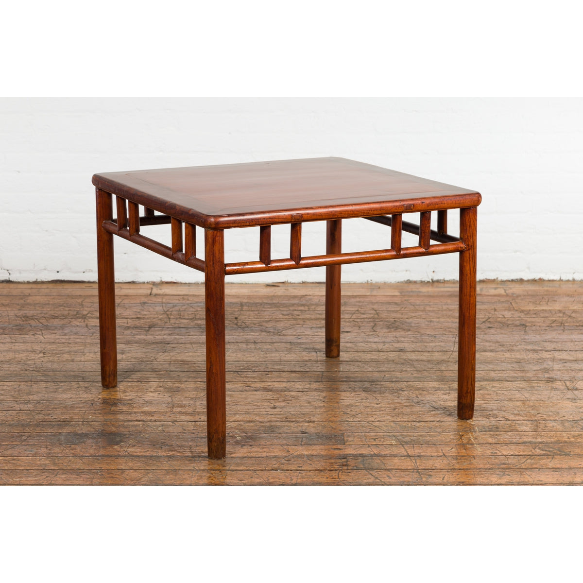 Late Qing Dynasty 1900s Table with Open Apron and Pillar Strut Motifs-2. Asian & Chinese Furniture, Art, Antiques, Vintage Home Décor for sale at FEA Home
