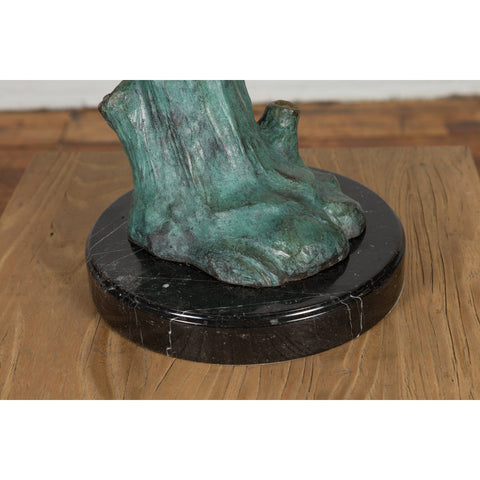 Life-Size Bronze Sculpture of a Diving Eagle on Black Marble Base-17. Asian & Chinese Furniture, Art, Antiques, Vintage Home Décor for sale at FEA Home