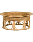 Northern Thai Vintage Woven Rattan Khantok Pedestal Tray from the Lanna People-1. Asian & Chinese Furniture, Art, Antiques, Vintage Home Décor for sale at FEA Home