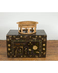 Northern Thai Vintage Woven Rattan Khantok Pedestal Tray from the Lanna People-11. Asian & Chinese Furniture, Art, Antiques, Vintage Home Décor for sale at FEA Home