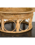 Northern Thai Vintage Woven Rattan Khantok Pedestal Tray from the Lanna People-12. Asian & Chinese Furniture, Art, Antiques, Vintage Home Décor for sale at FEA Home