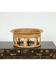Northern Thai Vintage Woven Rattan Khantok Pedestal Tray from the Lanna People-3. Asian & Chinese Furniture, Art, Antiques, Vintage Home Décor for sale at FEA Home