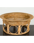 Northern Thai Vintage Woven Rattan Khantok Pedestal Tray from the Lanna People-5. Asian & Chinese Furniture, Art, Antiques, Vintage Home Décor for sale at FEA Home