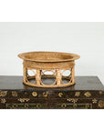 Northern Thai Vintage Woven Rattan Khantok Pedestal Tray from the Lanna People-8. Asian & Chinese Furniture, Art, Antiques, Vintage Home Décor for sale at FEA Home