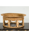 Northern Thai Vintage Woven Rattan Khantok Pedestal Tray from the Lanna People-9. Asian & Chinese Furniture, Art, Antiques, Vintage Home Décor for sale at FEA Home