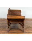 Plantation Javanese Teak Settee with Carved Décor and Out-Scrolling Arms-10. Asian & Chinese Furniture, Art, Antiques, Vintage Home Décor for sale at FEA Home