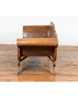 Plantation Javanese Teak Settee with Carved Décor and Out-Scrolling Arms-12. Asian & Chinese Furniture, Art, Antiques, Vintage Home Décor for sale at FEA Home