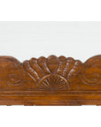 Plantation Javanese Teak Settee with Carved Décor and Out-Scrolling Arms-7. Asian & Chinese Furniture, Art, Antiques, Vintage Home Décor for sale at FEA Home