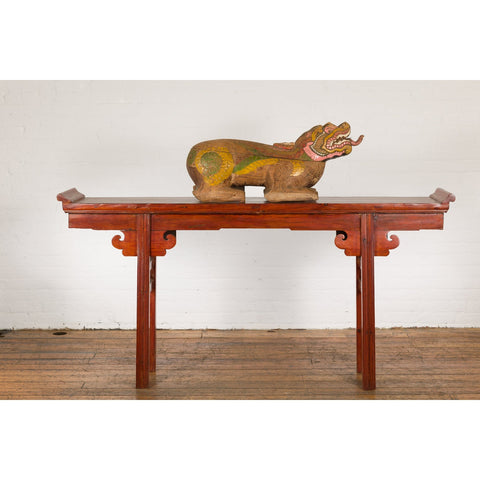 Polychromatic Guardian Lion Prayer Box-2. Asian & Chinese Furniture, Art, Antiques, Vintage Home Décor for sale at FEA Home