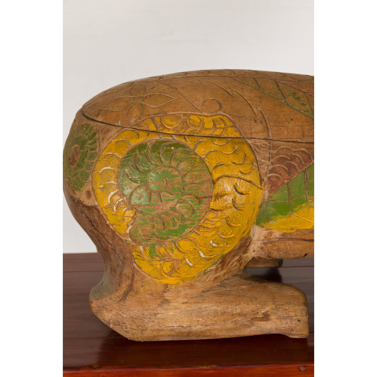 Polychromatic Guardian Lion Prayer Box-6. Asian &amp; Chinese Furniture, Art, Antiques, Vintage Home Décor for sale at FEA Home
