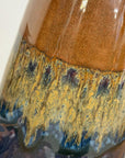 Skinny Brown and Blue Ceramic Vase with Narrow Neck, SKU , image 7