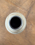 Skinny Ceramic Prem Vase with Beige & Brown Swirl Design - FEA Home