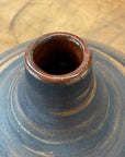 Small Black and Orange Canyon Drift Round Prem Vase, SKU , image 8