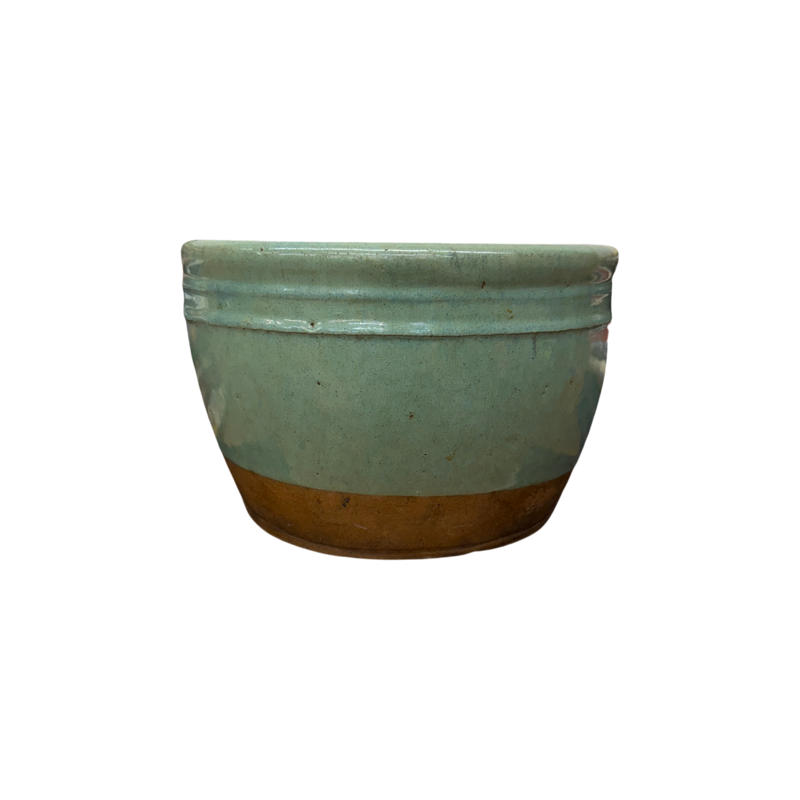 Small Green Rounded Ceramic Garden Planter - FEA Home