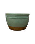 Small Green Rounded Ceramic Garden Planter - FEA Home