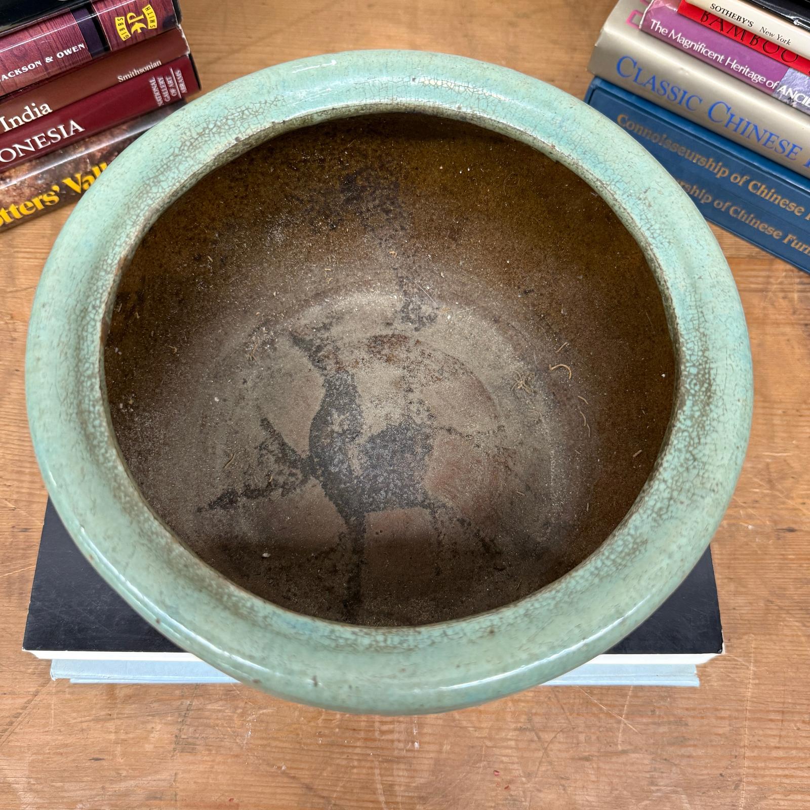 Small Green Rounded Ceramic Garden Planter - FEA Home