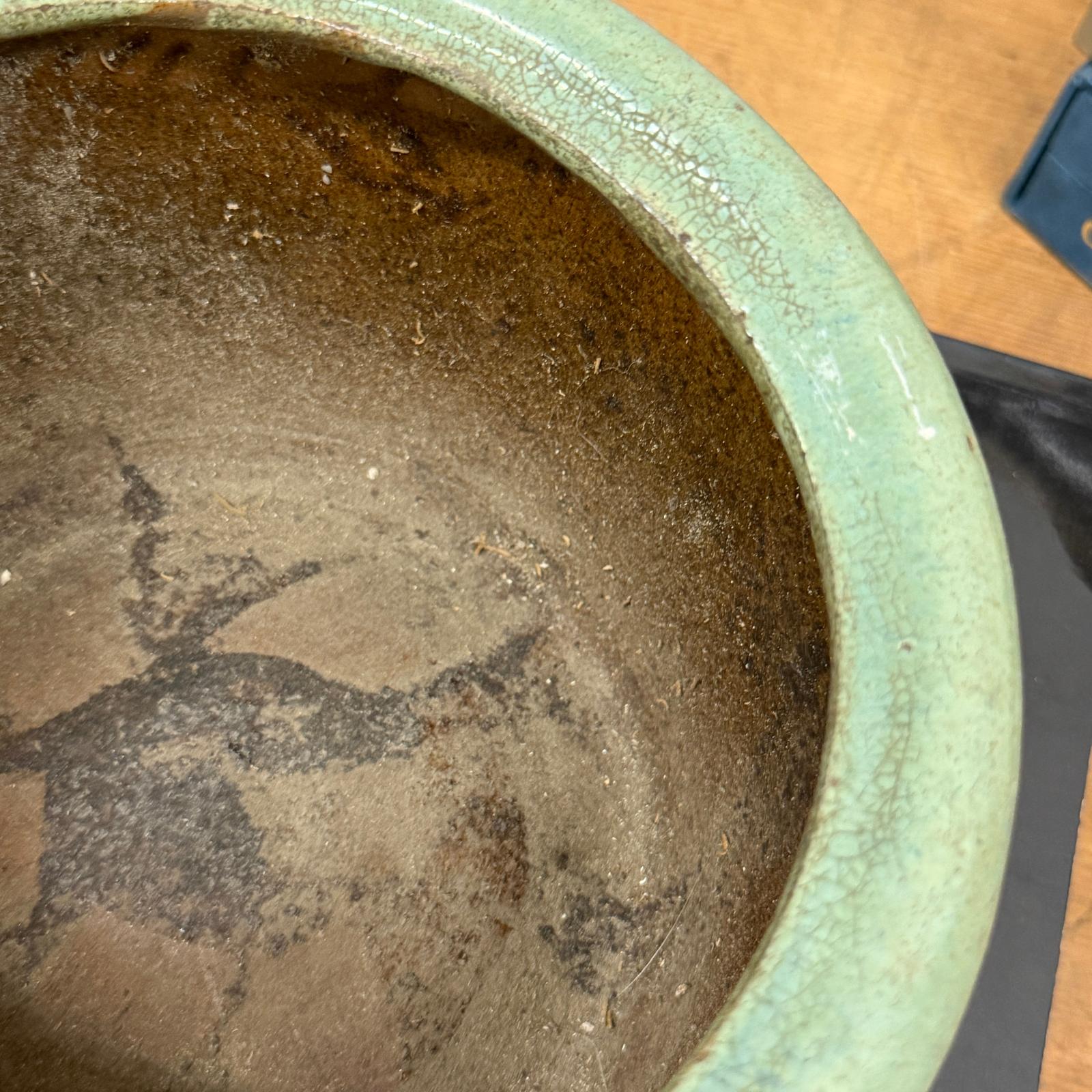 Small Green Rounded Ceramic Garden Planter - FEA Home