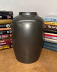 Smokey Storm Grey Ceramic Vase with Bold Silhouette - FEA Home