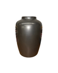 Smokey Storm Grey Ceramic Vase with Bold Silhouette - FEA Home