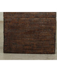 Square Dark Brown Rattan Vintage Basket with Removable Lid - image 8