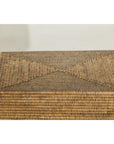 Square Handwoven Rattan Basket with Removable Lid - image 10