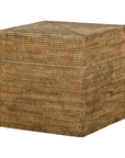 Square Handwoven Rattan Basket with Removable Lid - image 12