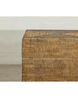 Square Handwoven Rattan Basket with Removable Lid - image 5