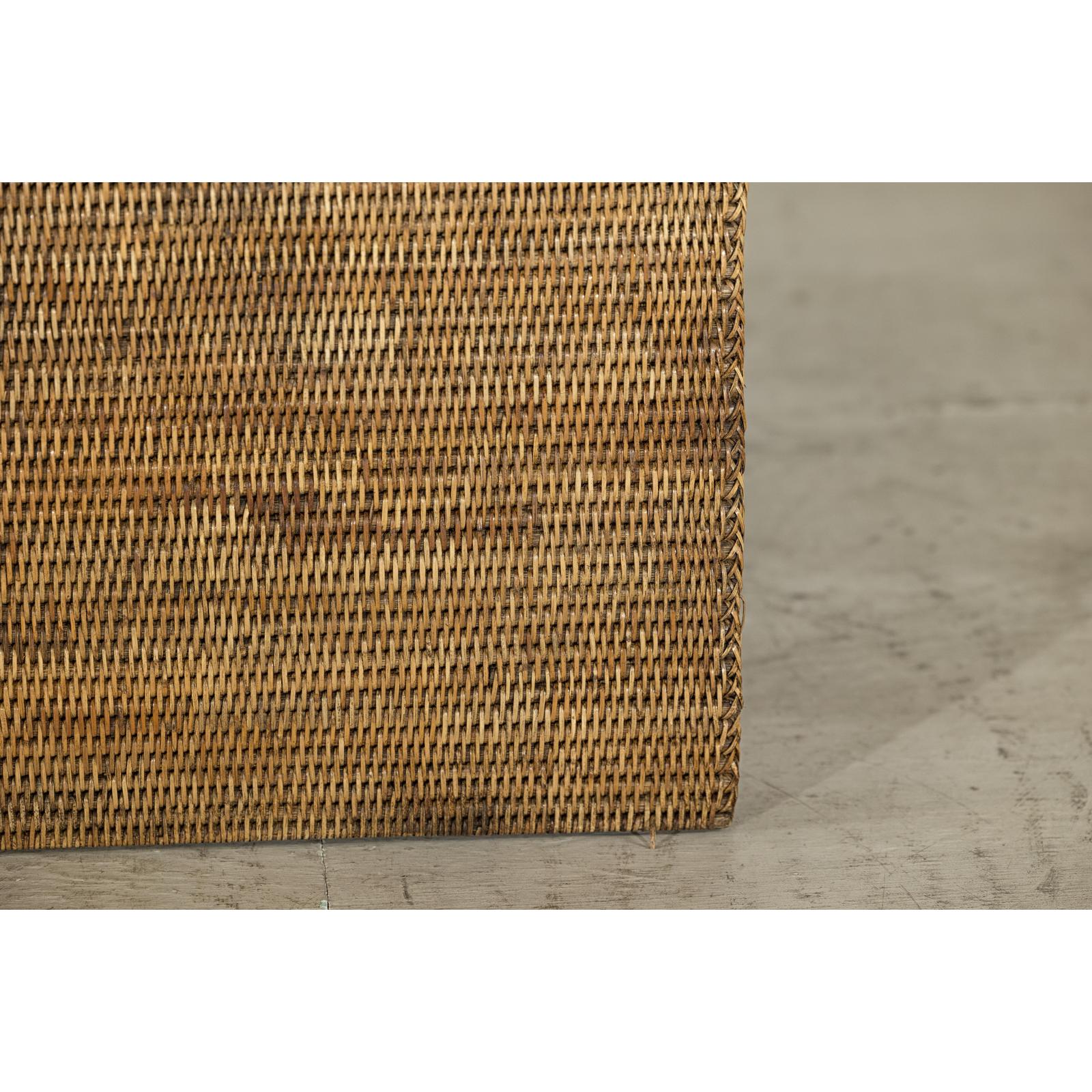 Square Handwoven Rattan Basket with Removable Lid - image 9