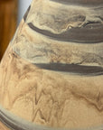 Tall and Slender Beige & Clay Brown Ceramic Vase - FEA Home