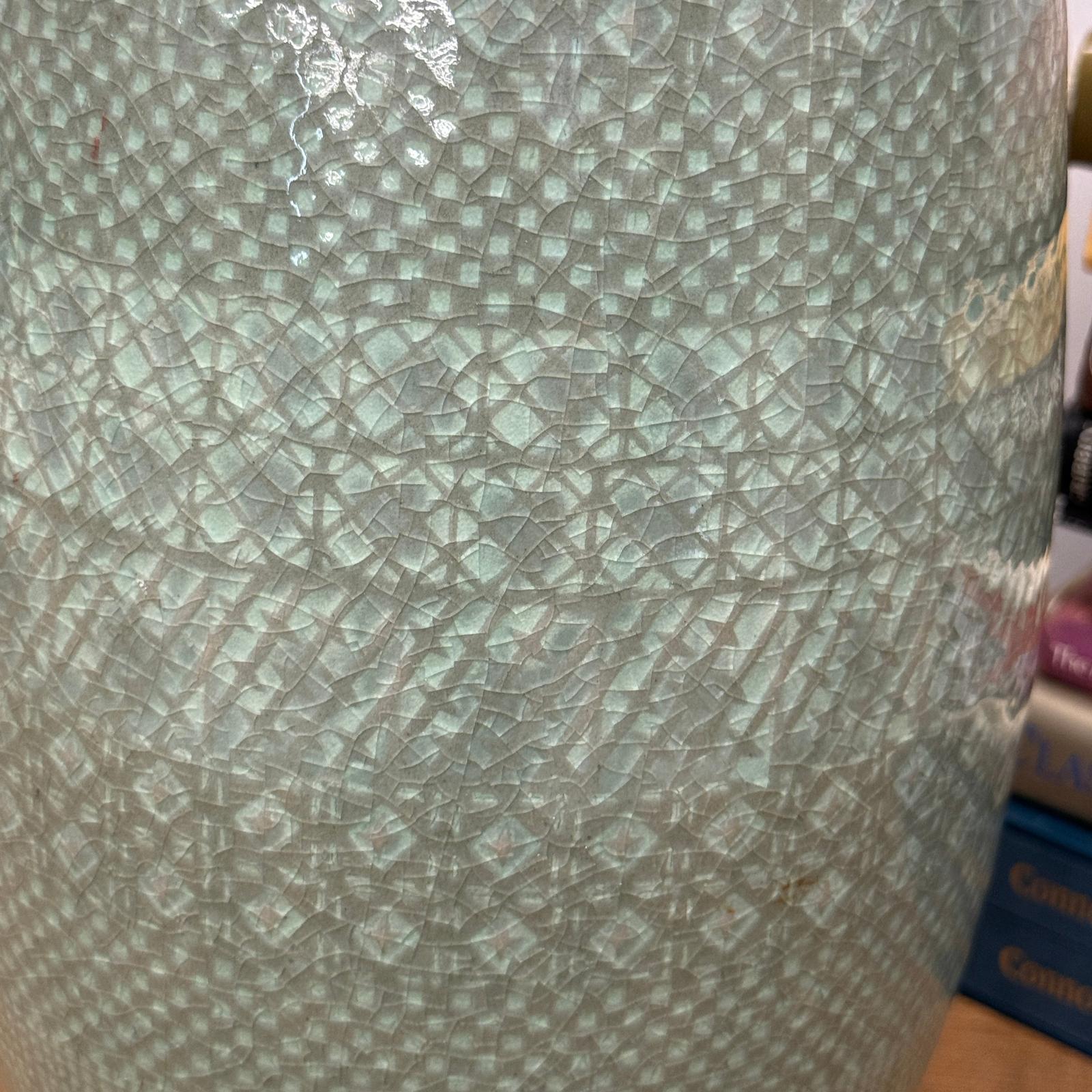 Tall Celedon Green Ceramic Lamp Base, SKU , image 4