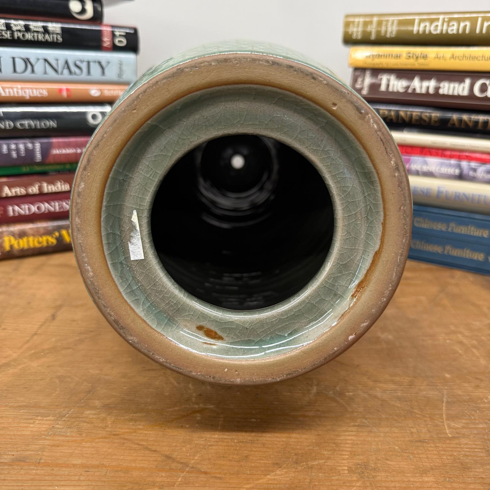 Tall Celedon Green Ceramic Lamp Base, SKU , image 9