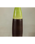 Tall Ceramic Vase with Glossy Green & Matte Brown Glaze - image 4