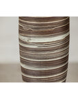 Tall Ceramic Vases with Horizontal Swirl Design, Sold Per
