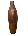 Textured Brown & Black Drip Glaze Ceramic Vase, SKU , image 1