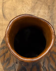 Textured Brown & Black Drip Glaze Ceramic Vase, SKU , image 9