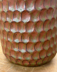 Textured Ceramic Vase in Orange-Brown & Moss Green Finish, SKU , image 7
