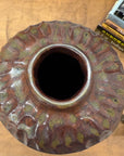 Textured Ceramic Vase in Reddish-Brown & Olive Green Finish, SKU , image 9