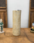 Textured Cream & Ochre Prem Vase with Blue Color Inside - FEA Home
