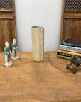 Textured Cream & Ochre Prem Vase with Blue Color Inside - FEA Home