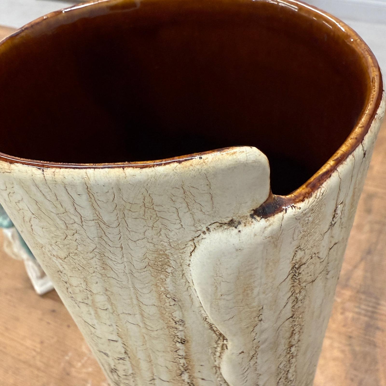 Textured Cylinder Cream &amp; Ochre Bark Style Prem Vase, SKU , image 10