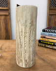 Textured Cylinder Cream & Ochre Bark Style Prem Vase, SKU , image 4