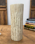 Textured Cylinder Cream & Ochre Bark Style Prem Vase, SKU , image 5