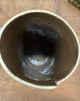 Textured Cylinder Cream & Ochre Prem Vase with Bark Design, SKU , image 9