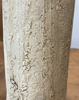 Textured Cylinder Shaped Cream & Ochre Prem Vase - FEA Home