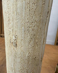 Textured Cylinder Shaped Cream & Ochre Prem Vase - FEA Home