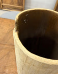 Textured Cylinder Shaped Cream & Ochre Prem Vase - FEA Home